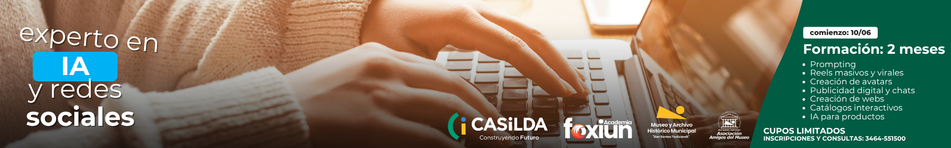 Formación en IA y redes sociales en Casilda