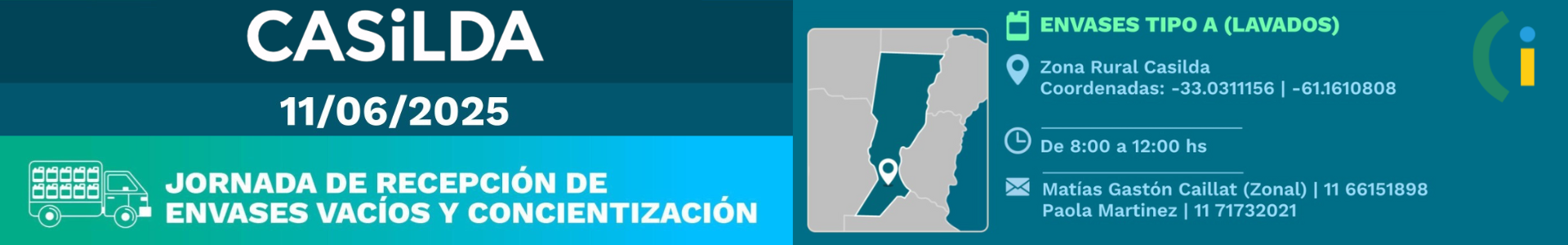 Jornada de recolección de envases vacíos de fitosanitarios