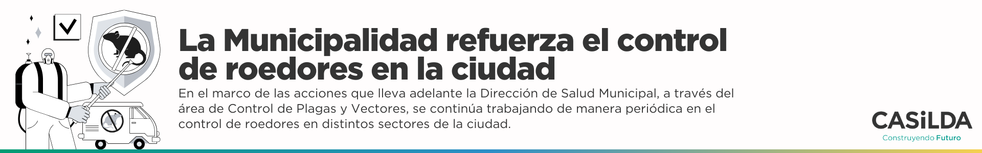 La Municipalidad refuerza el control de roedores en la ciudad