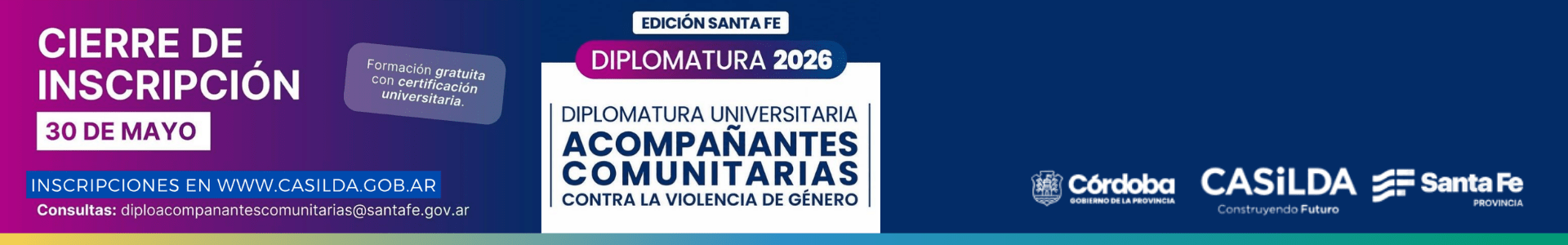 Diplomatura Universitaria en Acompañantes Comunitarias contra la Violencia de Género